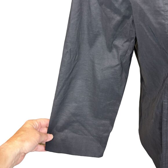 Eileen Fisher jacket/coat, size Medium, ramie, zipper, stretch, dressy, office - Picture 4 of 15